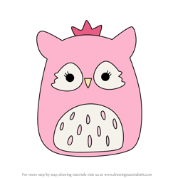 How to Draw Bri the Owl from Squishmallows