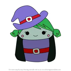 How to Draw Brie the Witch from Squishmallows