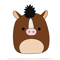 How to Draw Brisby the Horse from Squishmallows