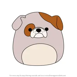 How to Draw Bronk the Bulldog from Squishmallows