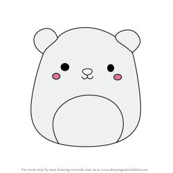 How to Draw Brooke the Polar Bear from Squishmallows