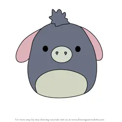 How to Draw Brutus the Donkey from Squishmallows