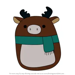 How to Draw Buford the Moose from Squishmallows