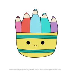 How to Draw Cade the Crayons from Squishmallows