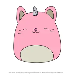How to Draw Cali the Caticorn from Squishmallows