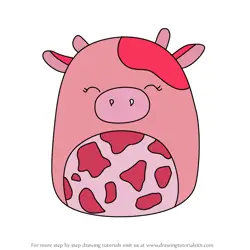 How to Draw Calynda the Cow from Squishmallows