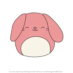 How to Draw Candy the Bunny from Squishmallows