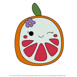 How to Draw Capri the Orange from Squishmallows