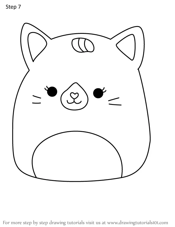 How To Draw Carlita The Caticorn From Squishmallows (squishmallows 