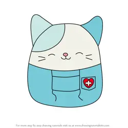 How to Draw Cassie the Nurse from Squishmallows