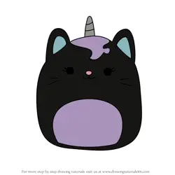 How to Draw Caylee the Caticorn from Squishmallows