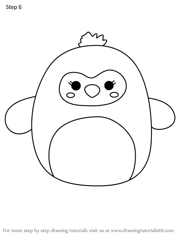 How to Draw Cazlan the Cardinal from Squishmallows (Squishmallows) Step ...