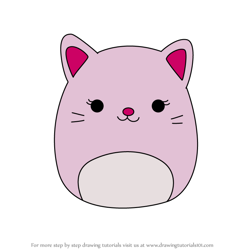 How to Draw Celenia the Cat from Squishmallows