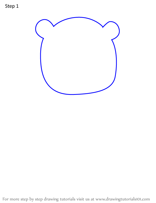 How to Draw Celeste the Blue Bear from Squishmallows (Squishmallows ...