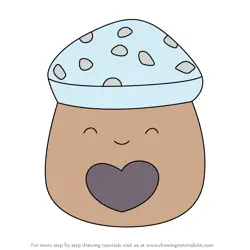 How to Draw Chappy the Mushroom from Squishmallows