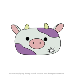 How to Draw Claire the Cow from Squishmallows