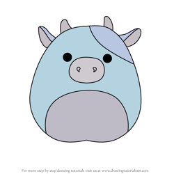 How to Draw Clayton the Cow from Squishmallows