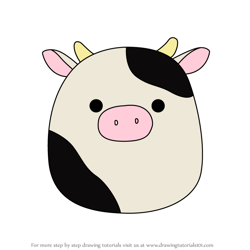 How to Draw Connor the Cow from Squishmallows