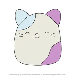 How to Draw Cora the Cat from Squishmallows