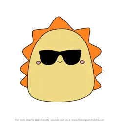 How to Draw Cruz the Sun from Squishmallows