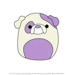 How to Draw Danielle the Bulldog from Squishmallows