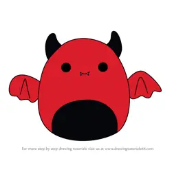 How to Draw Dante the Demon from Squishmallows