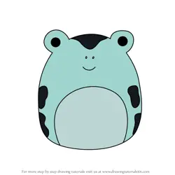 How to Draw Dear the Dart Frog from Squishmallows