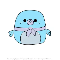 How to Draw Dorgee the Seal from Squishmallows