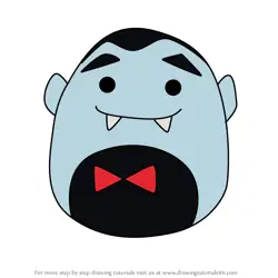 How to Draw Drake the Vampire from Squishmallows