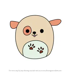 How to Draw Drella the Dog from Squishmallows