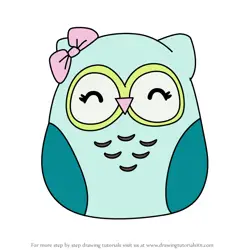 How to Draw Efua the Owl from Squishmallows