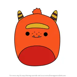 How to Draw Ernest the Monster from Squishmallows