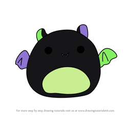 How to Draw Fariq the Bat from Squishmallows