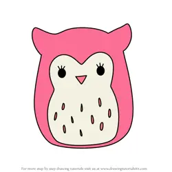 How to Draw Francesca the Owl from Squishmallows