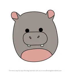 How to Draw Harrison the Hippo from Squishmallows