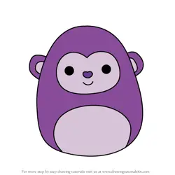 How to Draw Hartman the Monkey from Squishmallows