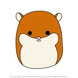 How to Draw Humphrey the Hamster from Squishmallows