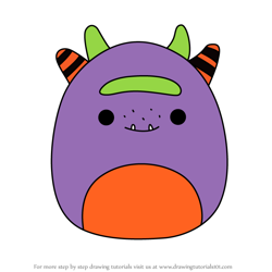 How to Draw Ingo the Monster from Squishmallows