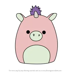 How to Draw Isla the Unicorn from Squishmallows