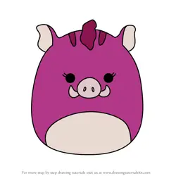 How to Draw Jenna the Boar from Squishmallows