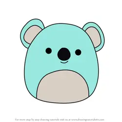 How to Draw Kevin the Koala from Squishmallows