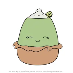 How to Draw Largo the Key Lime Pie from Squishmallows