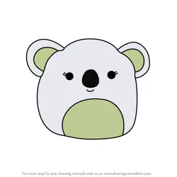 How to Draw Maura the Koala from Squishmallows