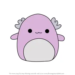 How to Draw Monica the Axolotl from Squishmallows