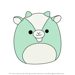 How to Draw Palmer the Mint Goat from Squishmallows