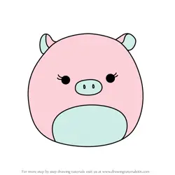 How to Draw Petra the Pig from Squishmallows