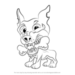 How to Draw Dopey Doberman from The Ugglys Pet Shop