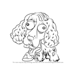 How to Draw Shocker Spaniel from The Ugglys Pet Shop