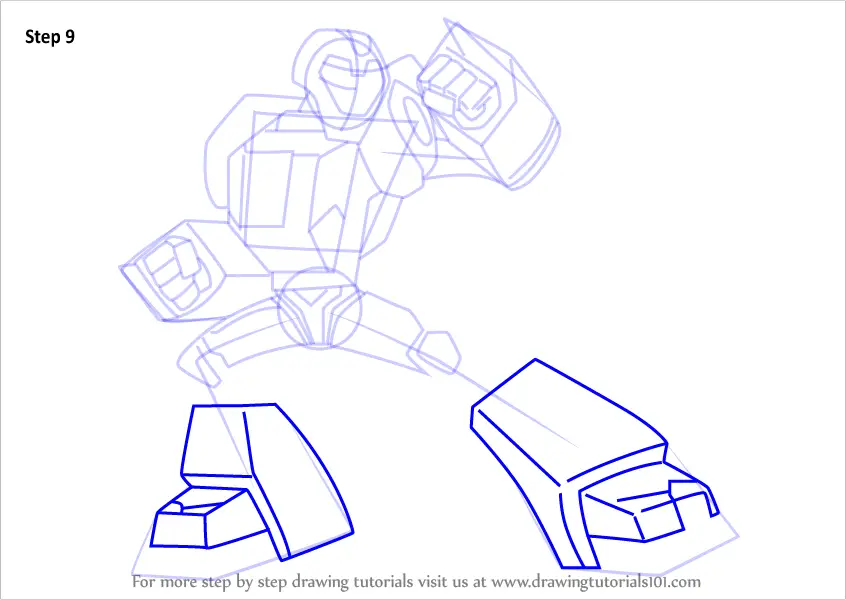 How to Draw Bumblebee from Transformers (Transformers) Step by Step
