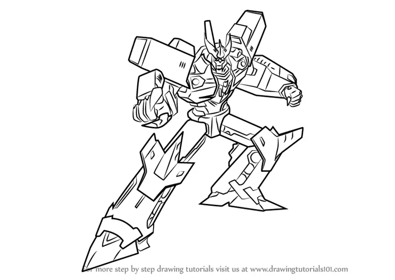 How to Draw Megatronus from Transformers (Transformers) Step by Step